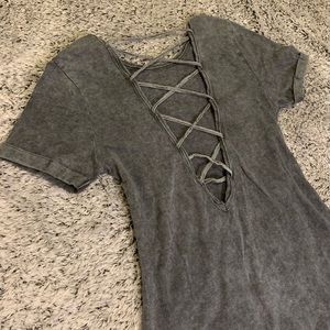 NWOT TOPSHOP Acid Wash Maxi Dress